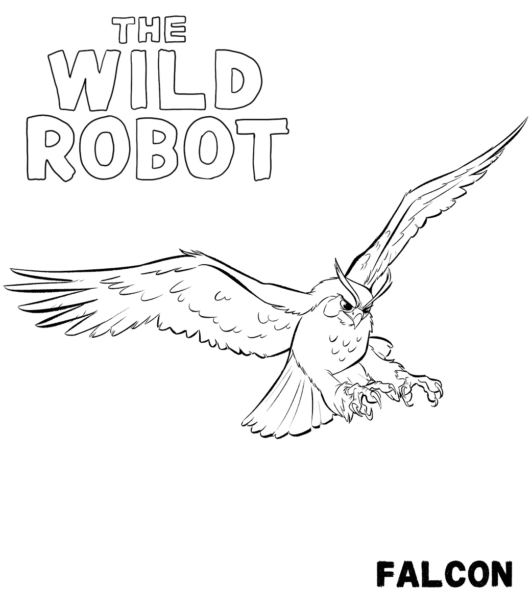 coloriage The Wild Robot à imprimer pdf gratuit