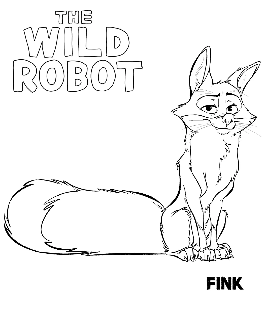 coloriage The Wild Robot de pour enfants 1