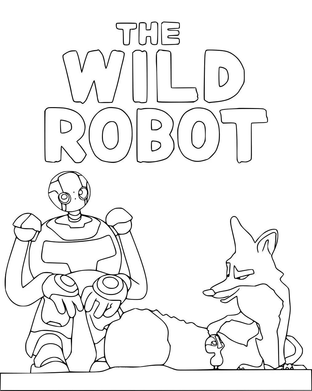 coloriage The Wild Robot a colorier en ligne 1