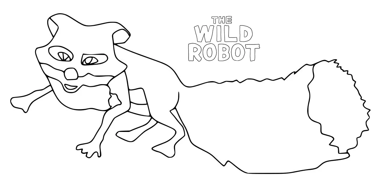 coloriage The Wild Robot a imprimer