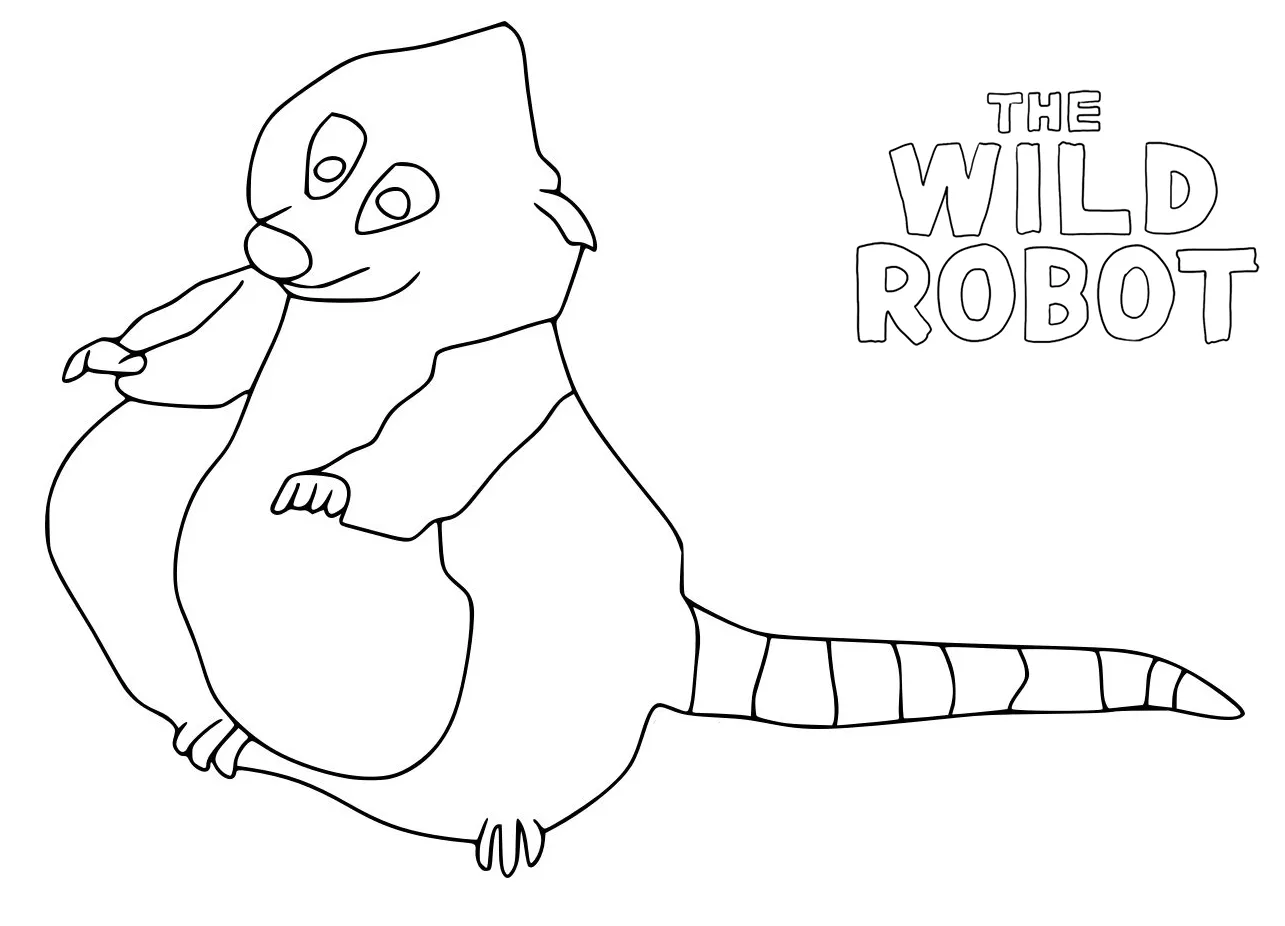 coloriage The Wild Robot de pour enfants