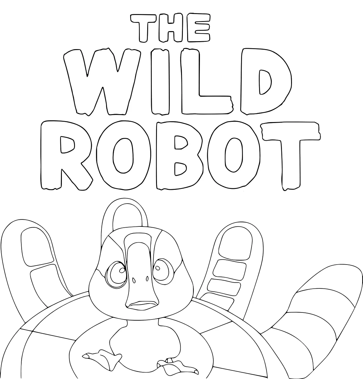 coloriage The Wild Robot a imprimer gratuit