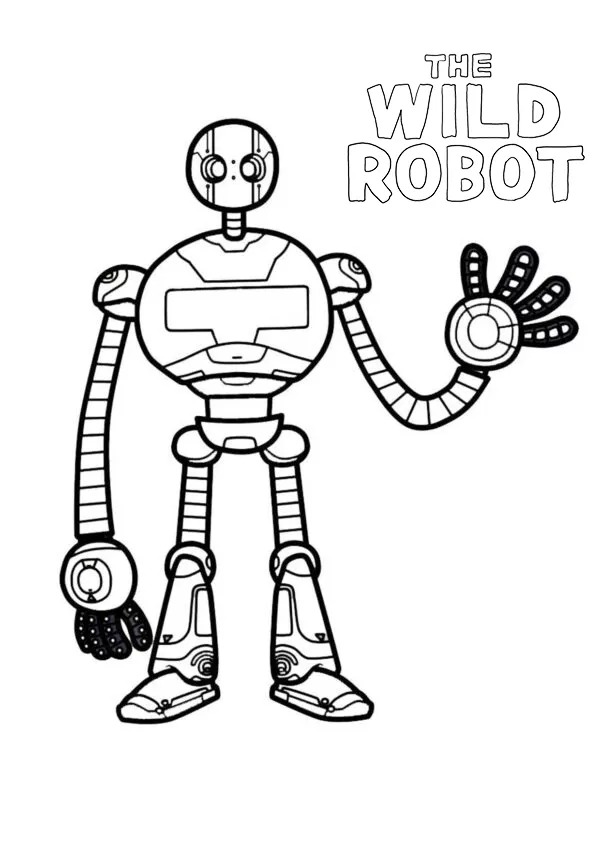 coloriage The Wild Robot à imprimer gratuitement