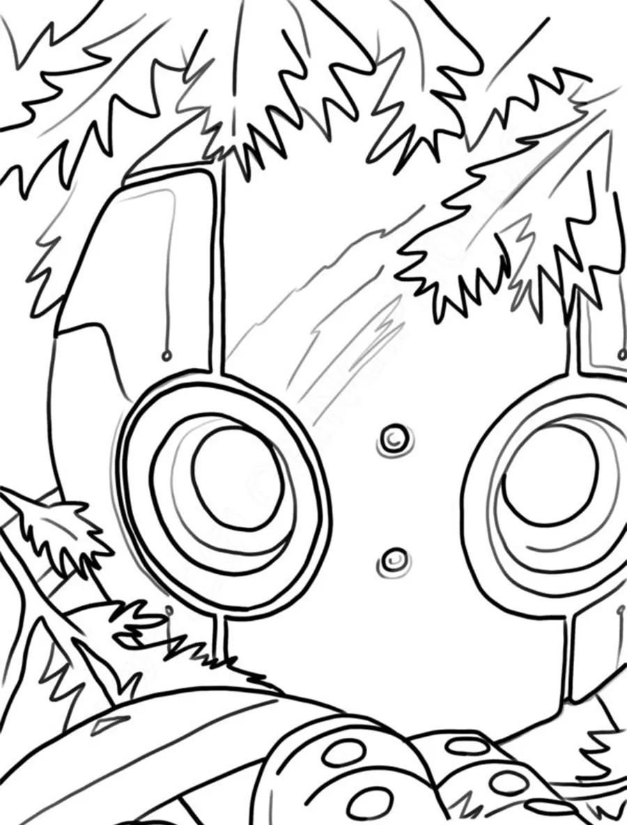 coloriage The Wild Robot pour enfants a imprimer