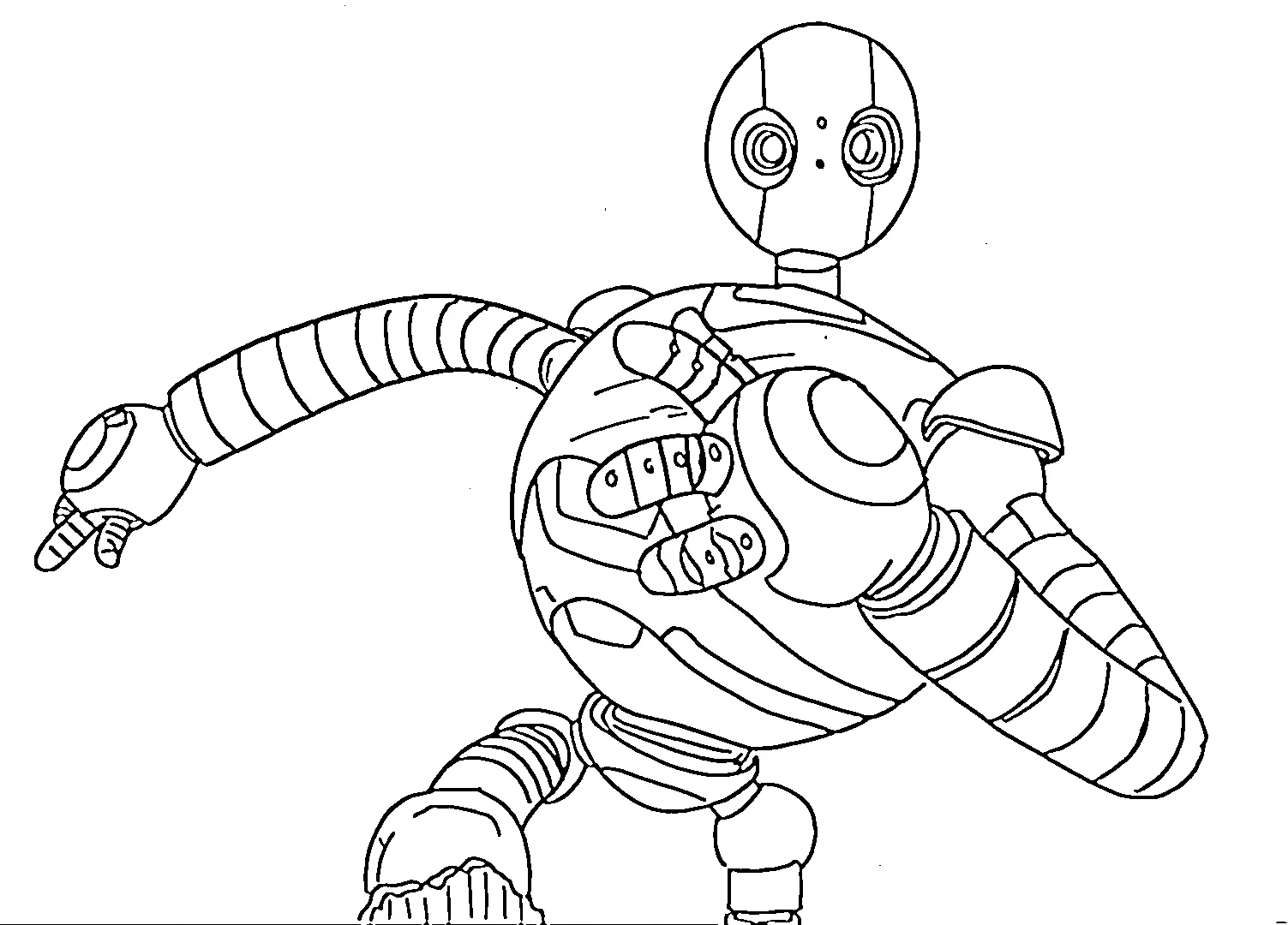 coloriage The Wild Robot à imprimer pdf gratuit 1