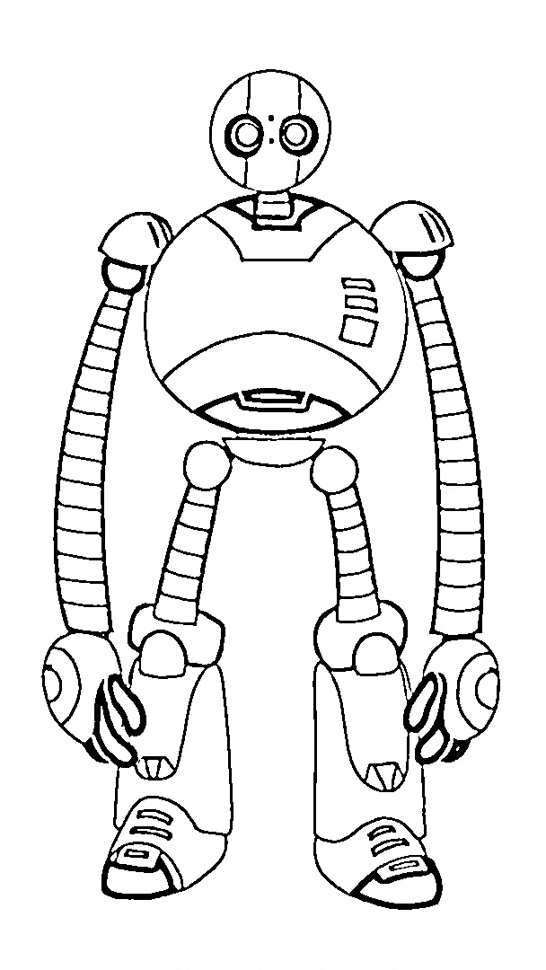 coloriage The Wild Robot pour enfant a imprimer gratuit