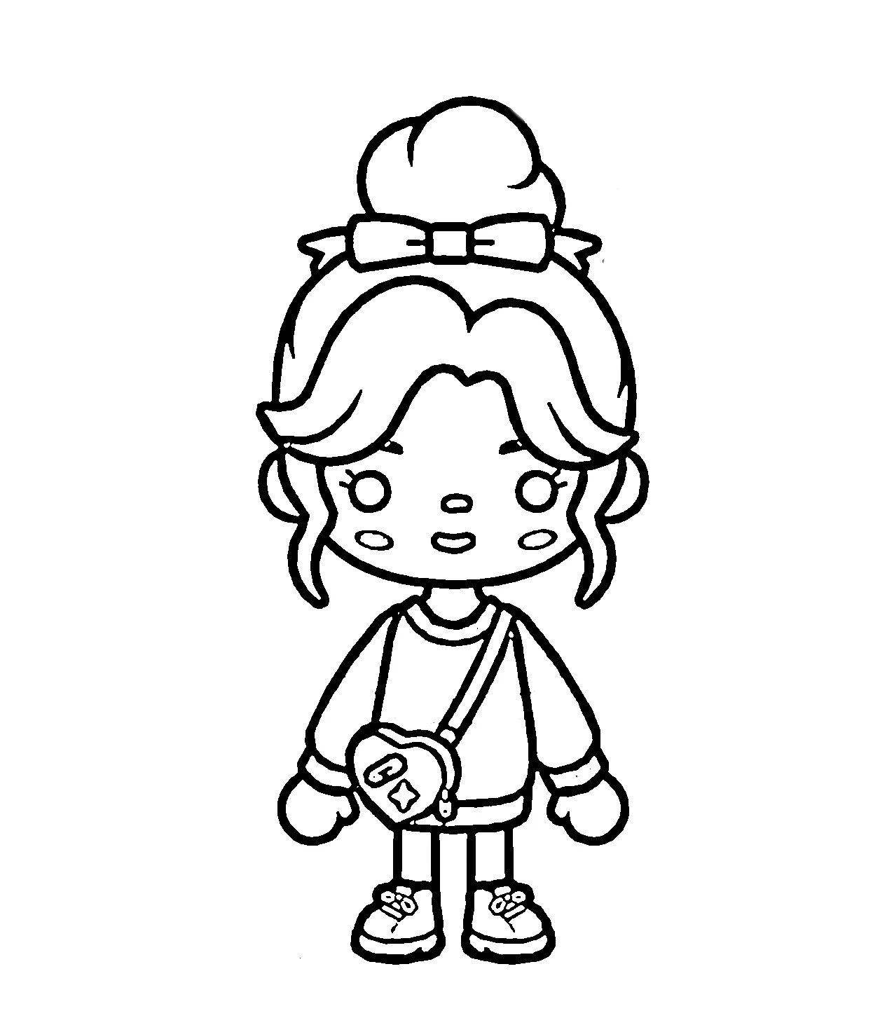 coloriage Toca Boca pour enfant de 3 ans