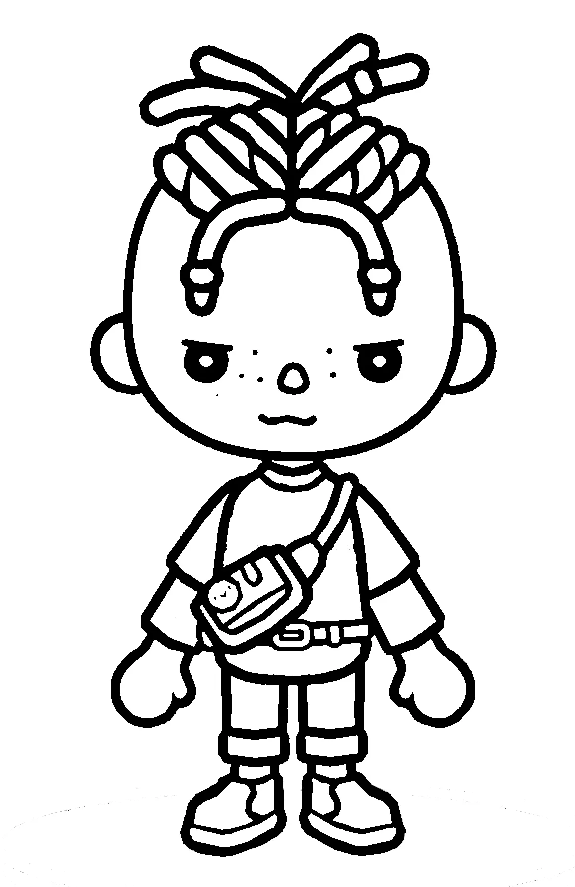 coloriage Toca Boca à imprimer kawaii