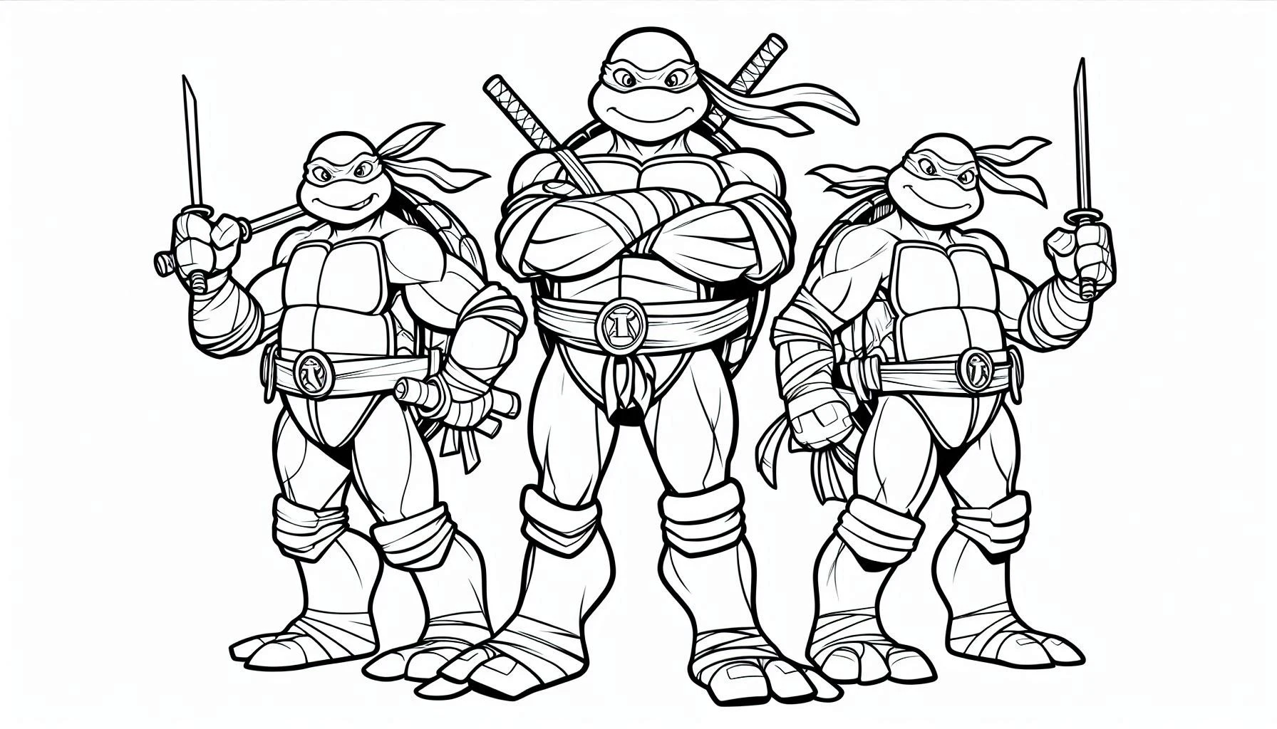 télécharger coloriage Tortue Ninja gratuit