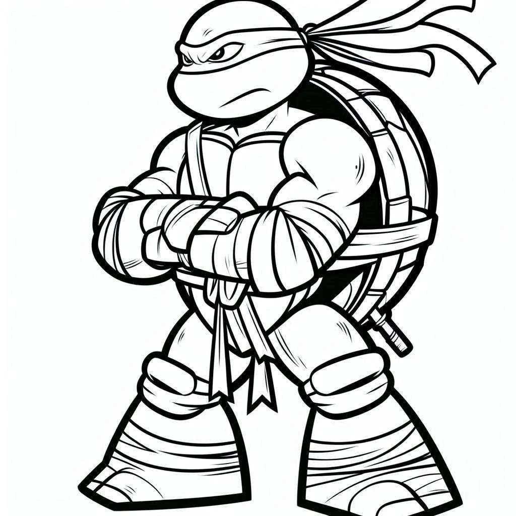 coloriage Tortue Ninja et dessin a imprimer