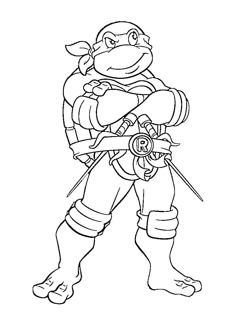 coloriage Tortue Ninja a imprimer gratuit