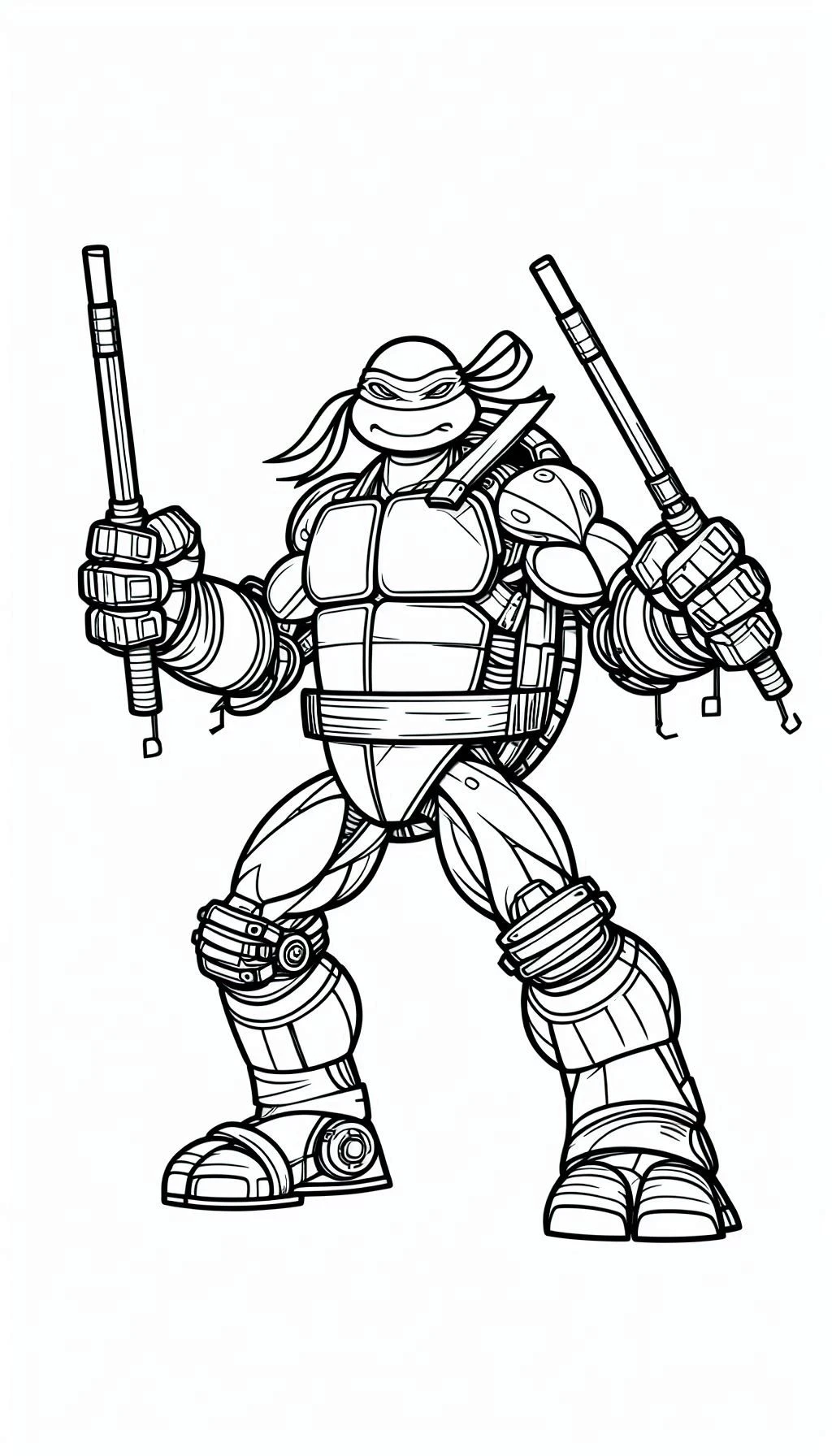 coloriage Tortue Ninja de pour enfants