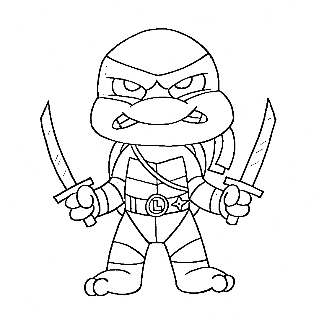 coloriage Tortue Ninja à imprimer pdf gratuit 1