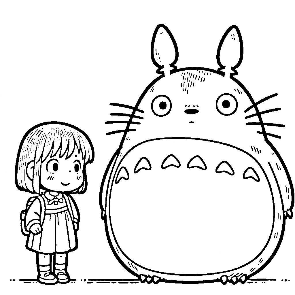 a imprimer coloriage Totoro gratuit