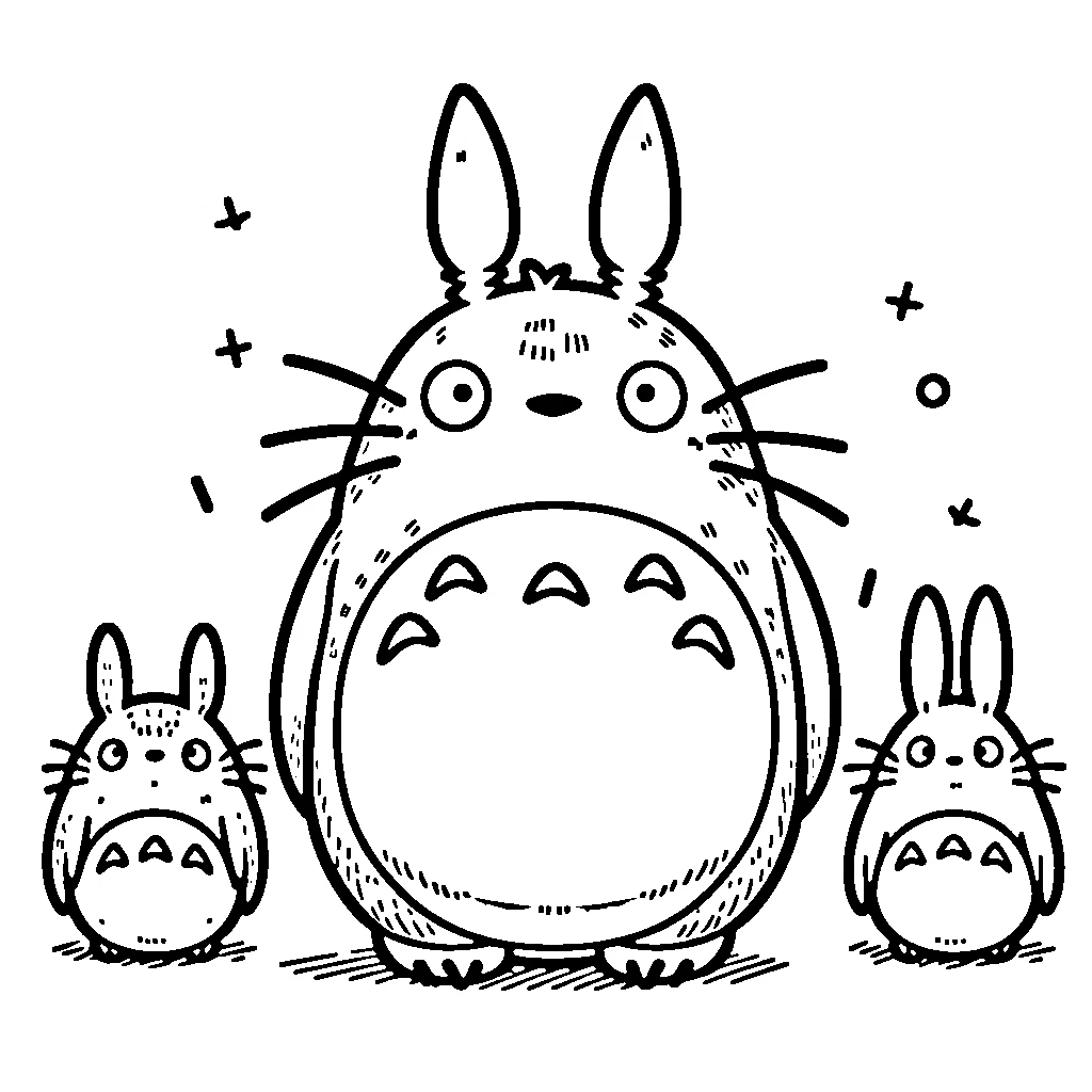 coloriage Totoro et dessins