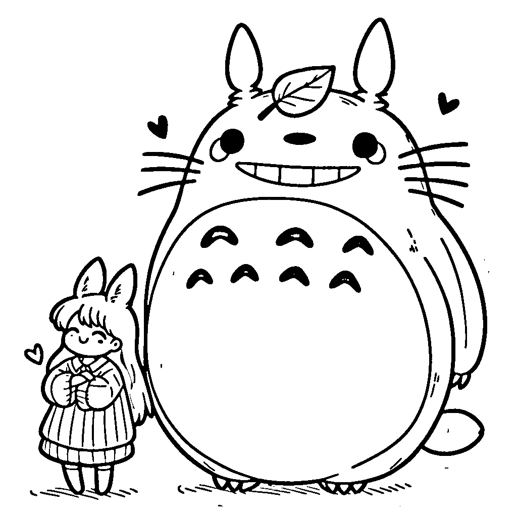 imprimer coloriage Totoro