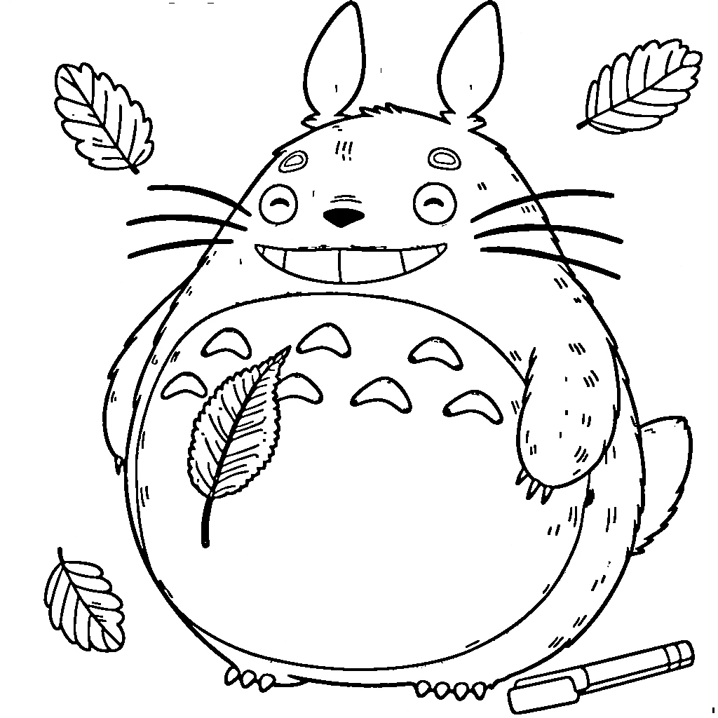 coloriage Totoro pour enfant de 10 ans