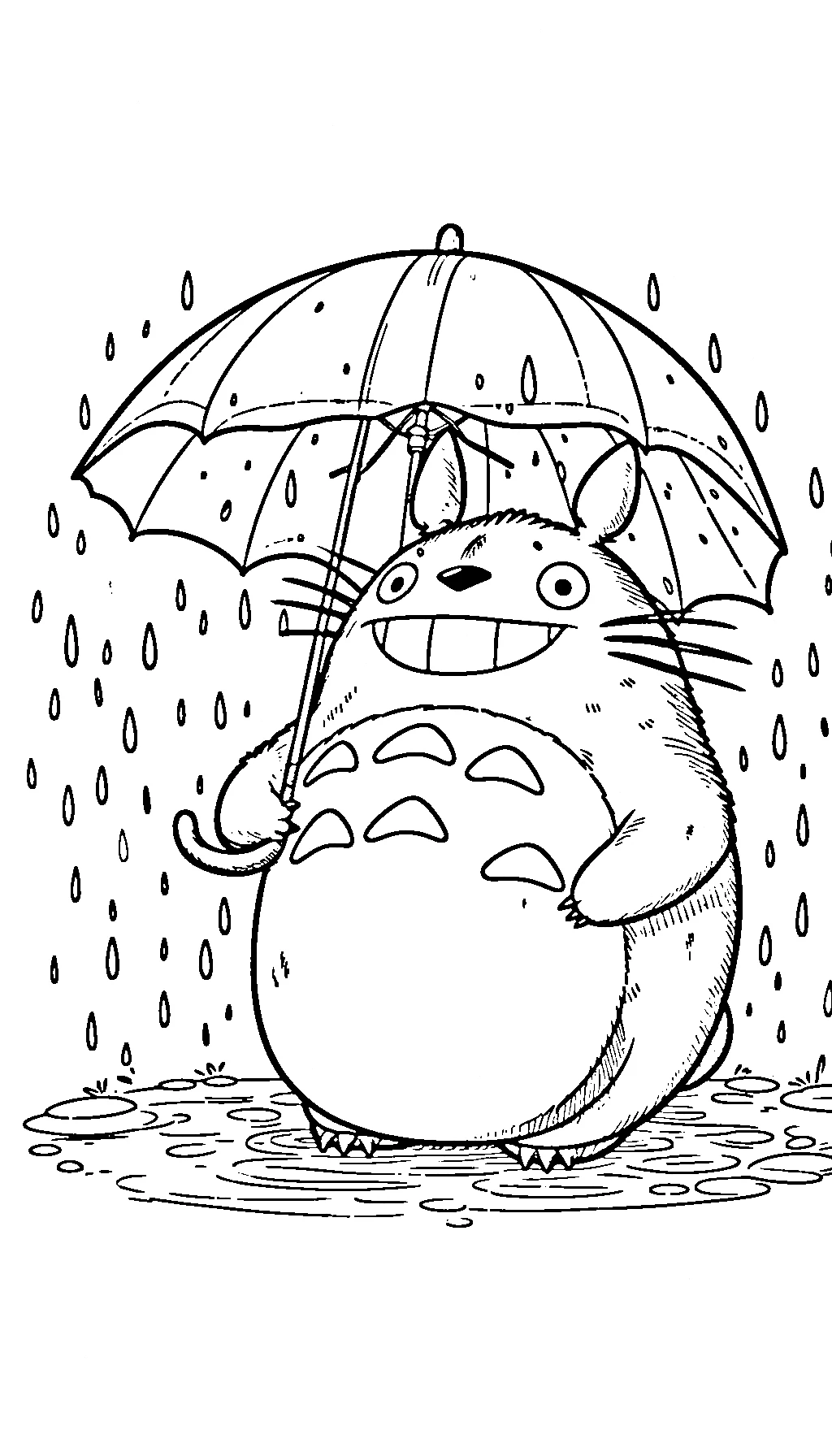 coloriage Totoro à imprimer pdf gratuit 1