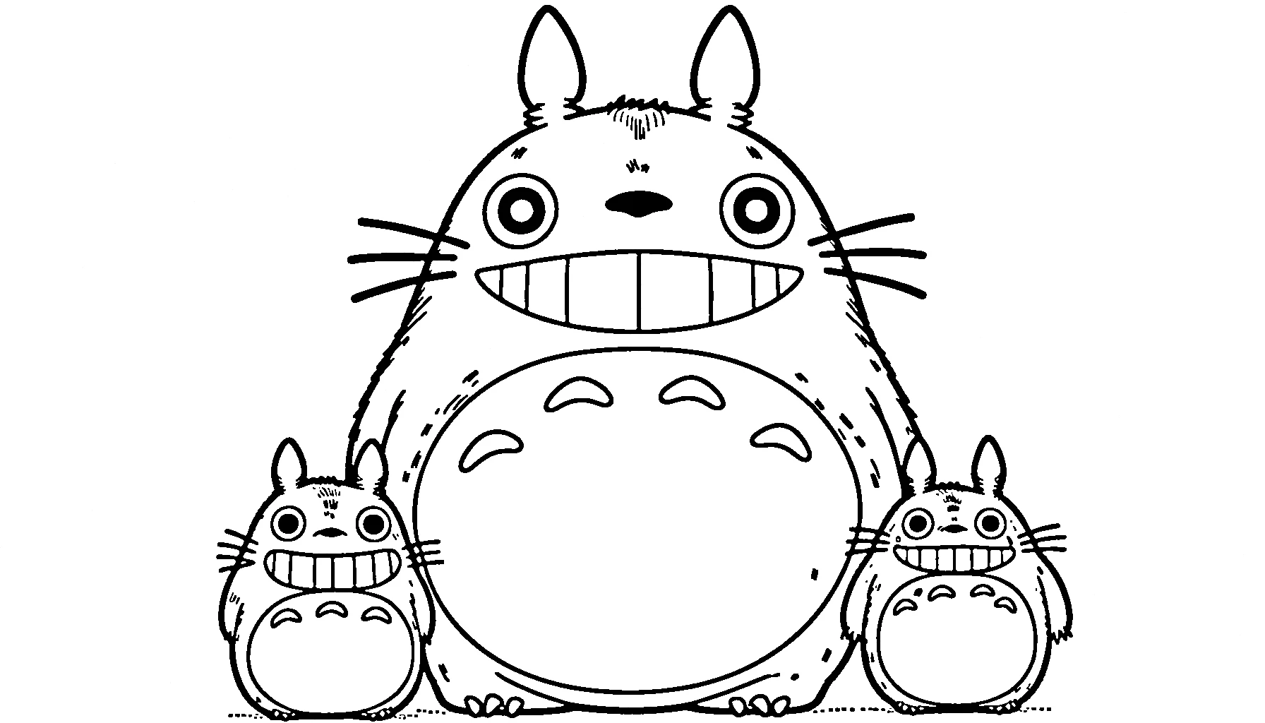 coloriage Totoro et dessin a imprimer 1