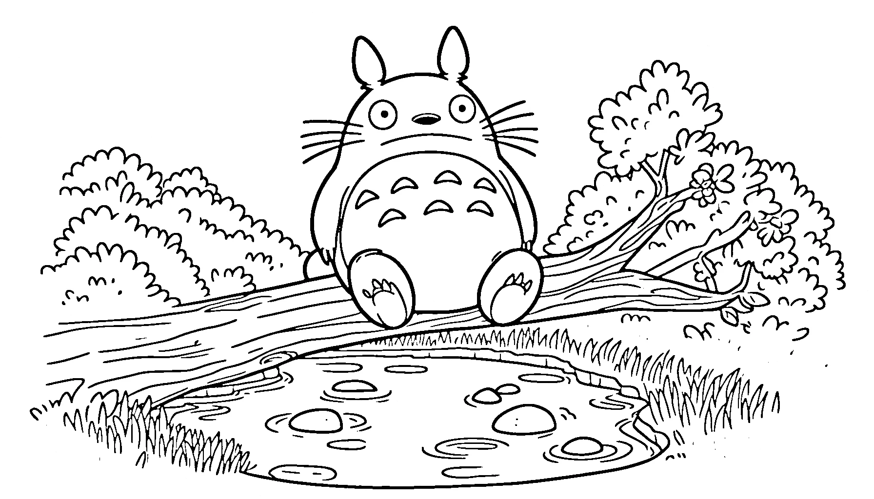 coloriage Totoro en ligne 1