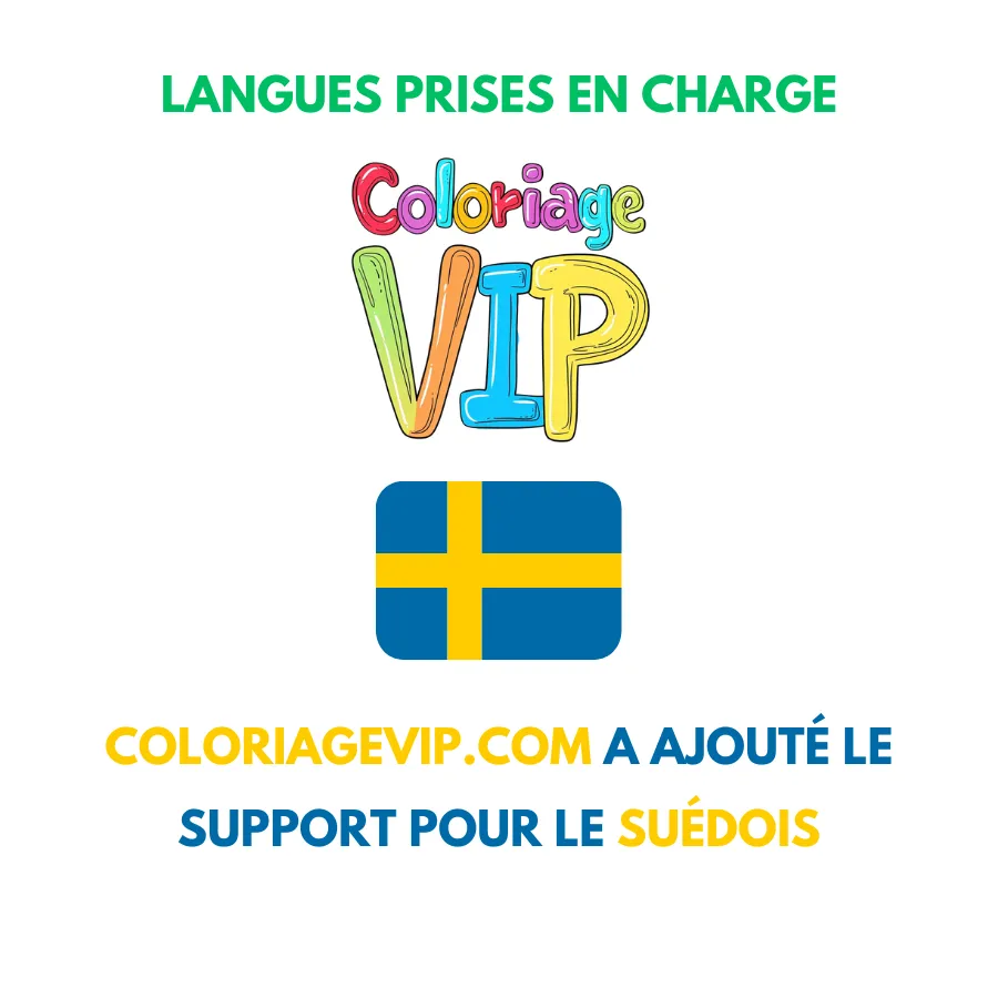 coloriagevip.com a ajouté le support pour le suédois