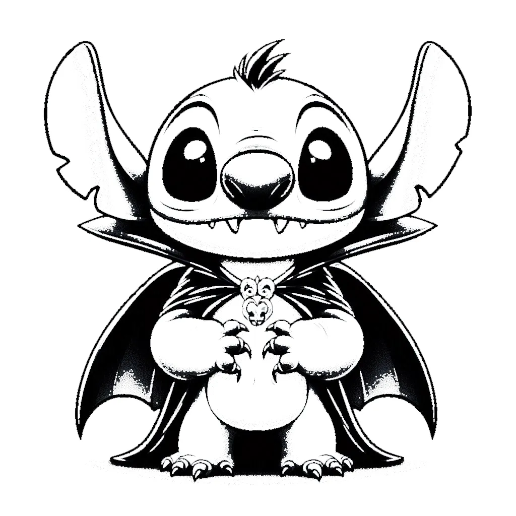 télécharger coloriage Nouveaux Stitch gratuit