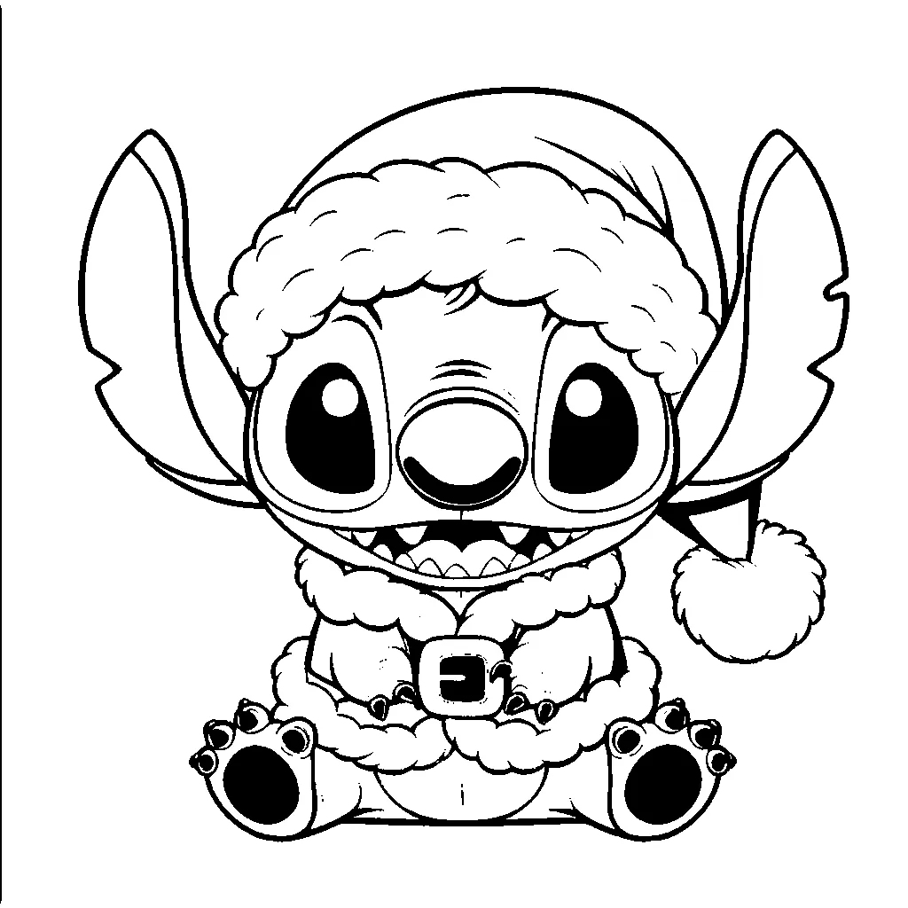 coloriage Nouveaux Stitch pour enfant