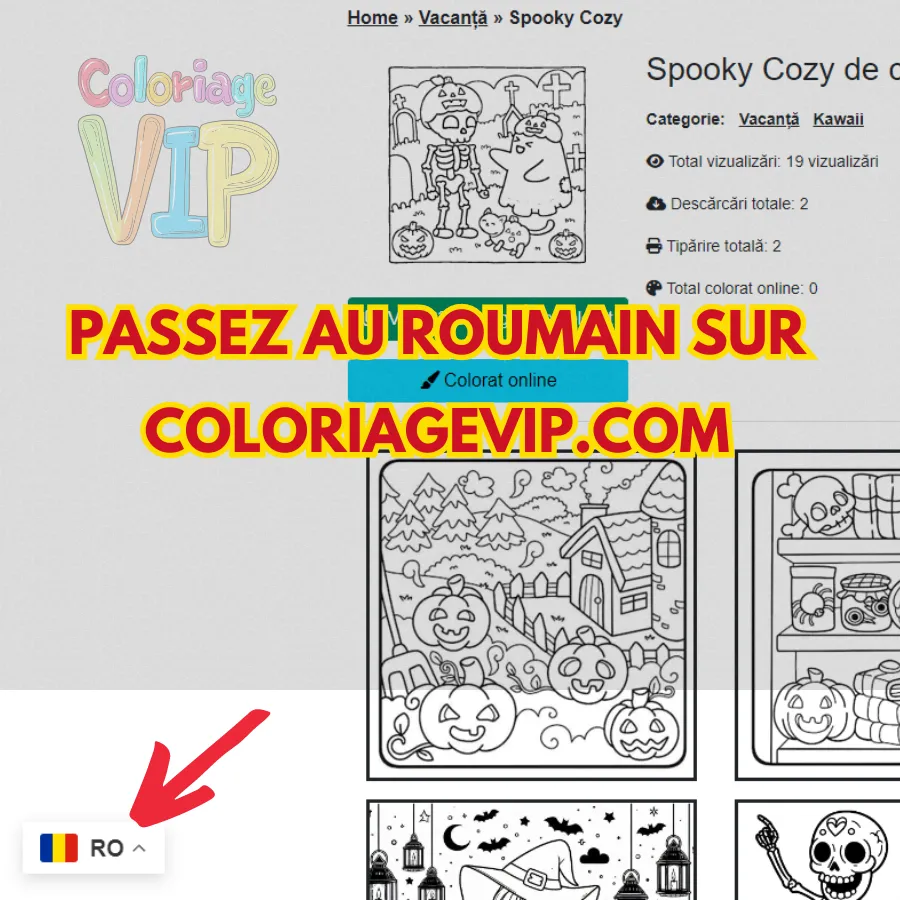 Passez au roumain sur coloriageVIP.com