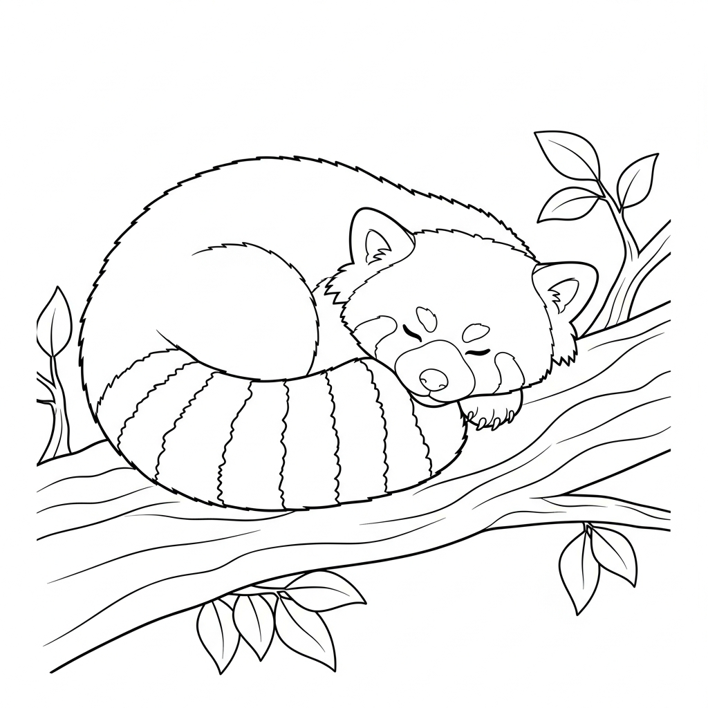 coloriage Panda Roux updated a imprimer gratuitement