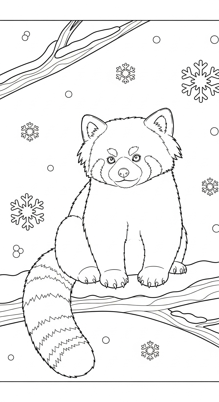 coloriage Panda Roux updated et decoupage