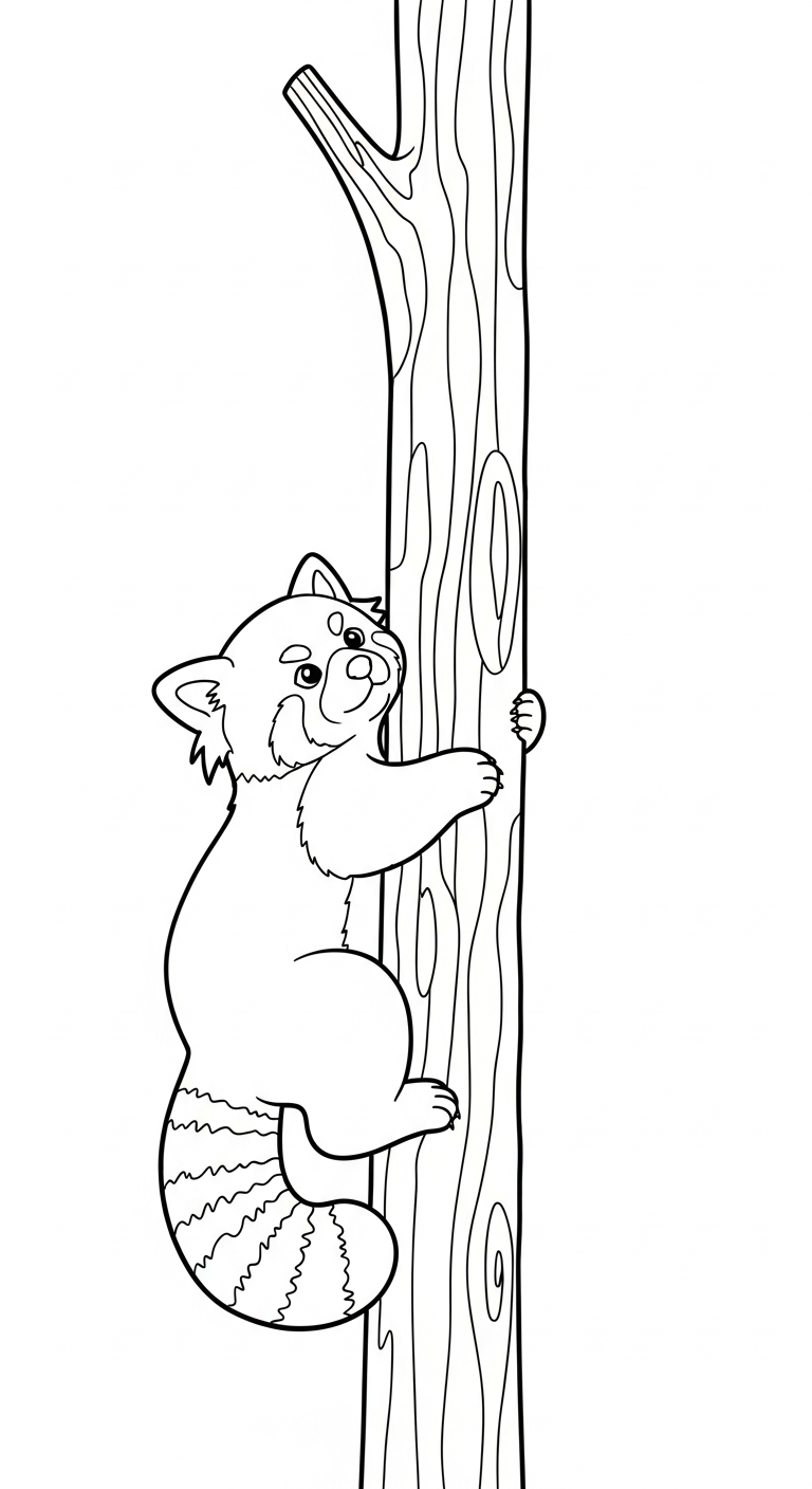 coloriage Panda Roux updated pour enfant de 10 ans