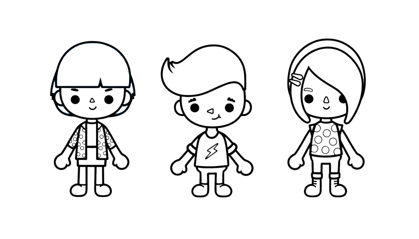 coloriage Toca Boca update et dessin a imprimer