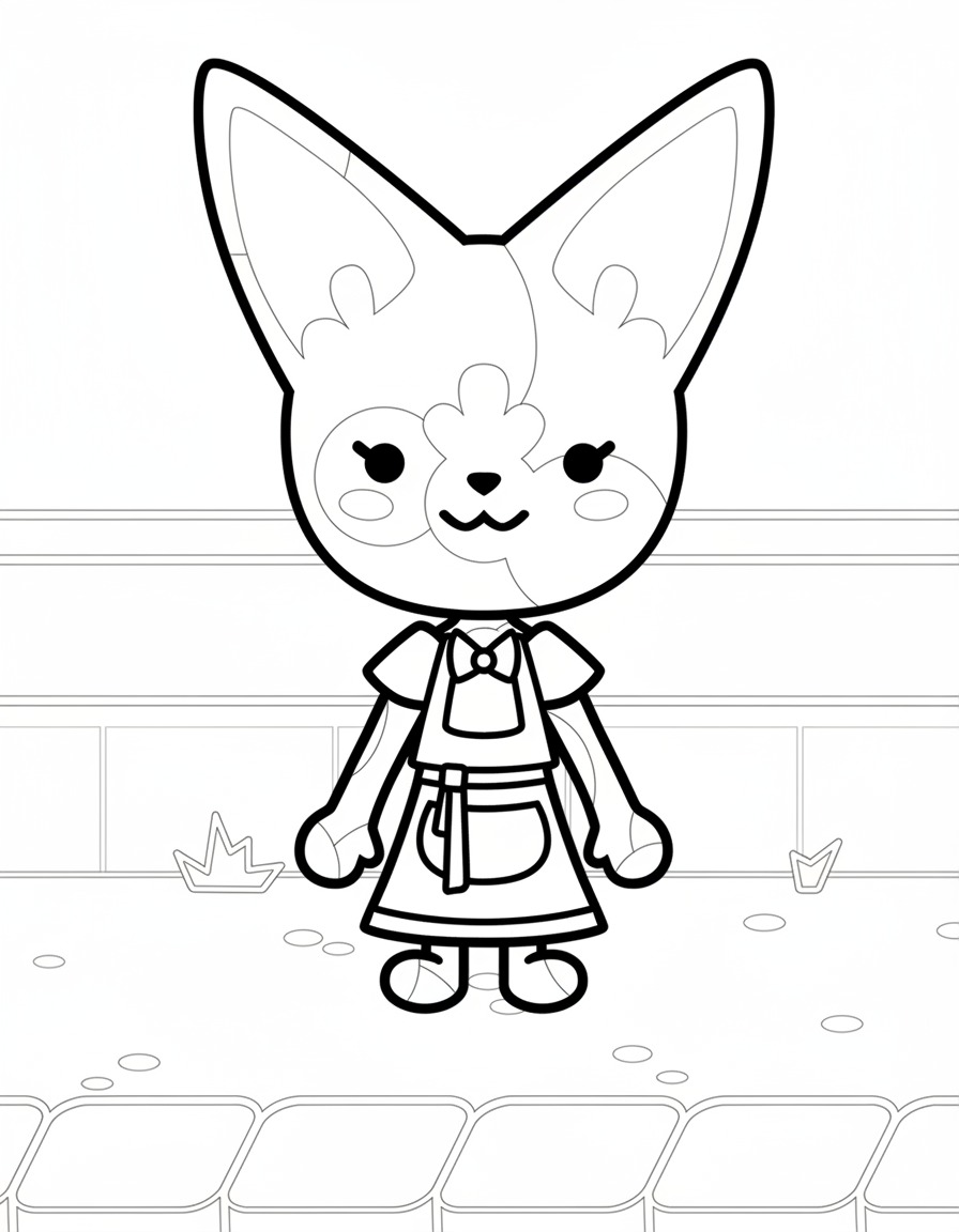 coloriage Toca Boca update pour enfant de 10 ans