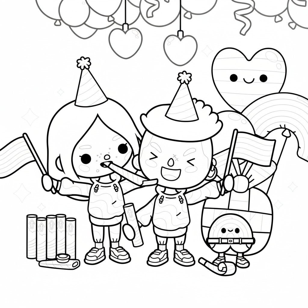 coloriage Toca Boca update a colorier en ligne gratuitement