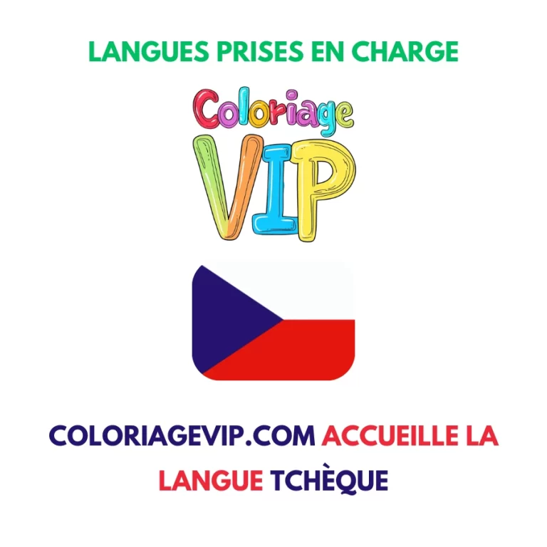 Coloriage Coloriagevip.com souhaite la bienvenue aux petits artistes tchèques !