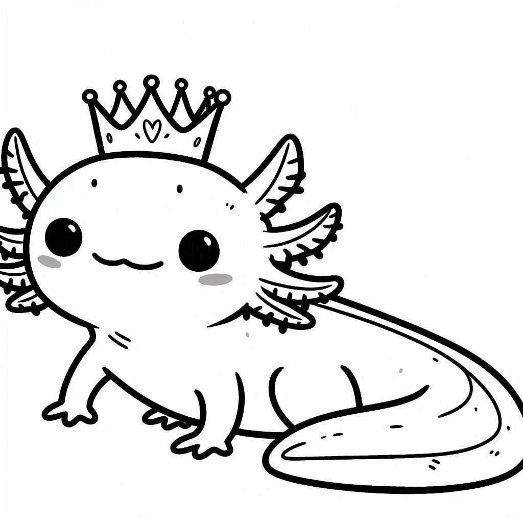 coloriage Axolotl gratuit