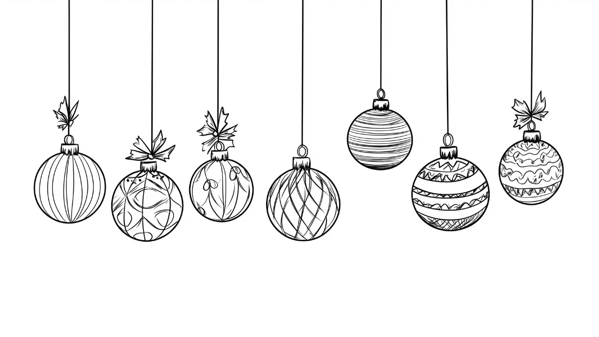 coloriage Boule De Noel en ligne