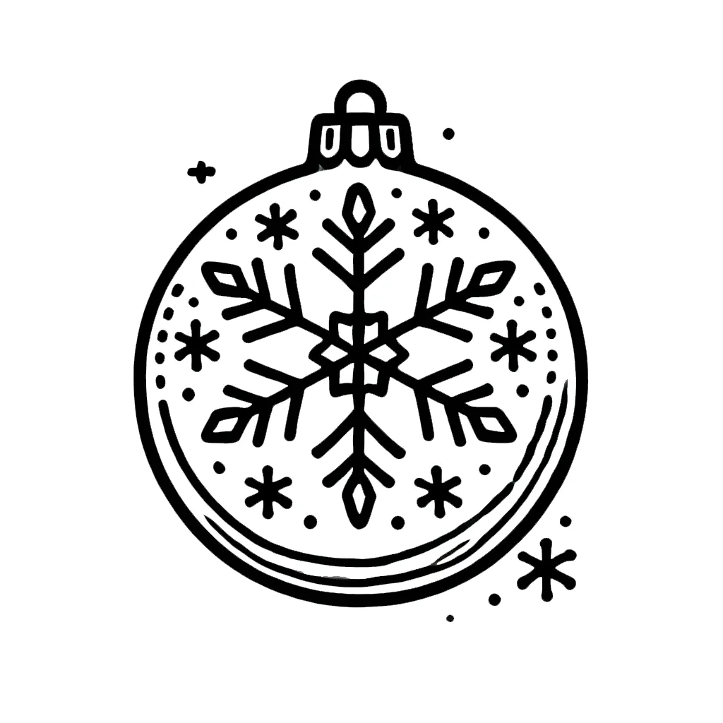 coloriage Boule De Noel a imprimer gratuit