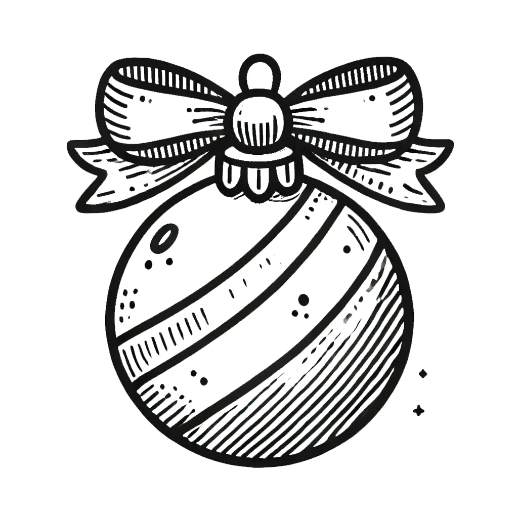 coloriage Boule De Noel à imprimer gratuitement pdf