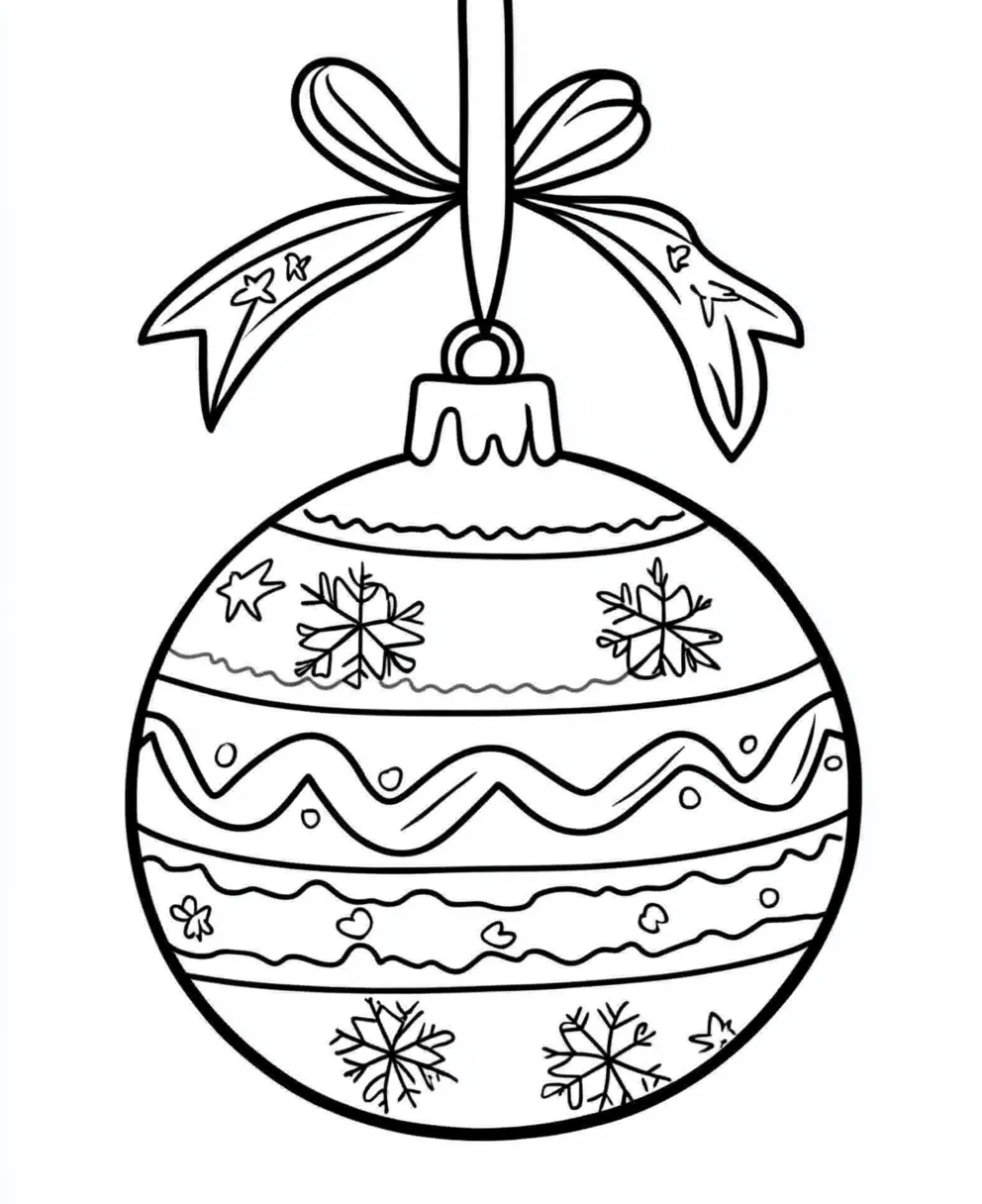 coloriage Boule De Noel en ligne 1