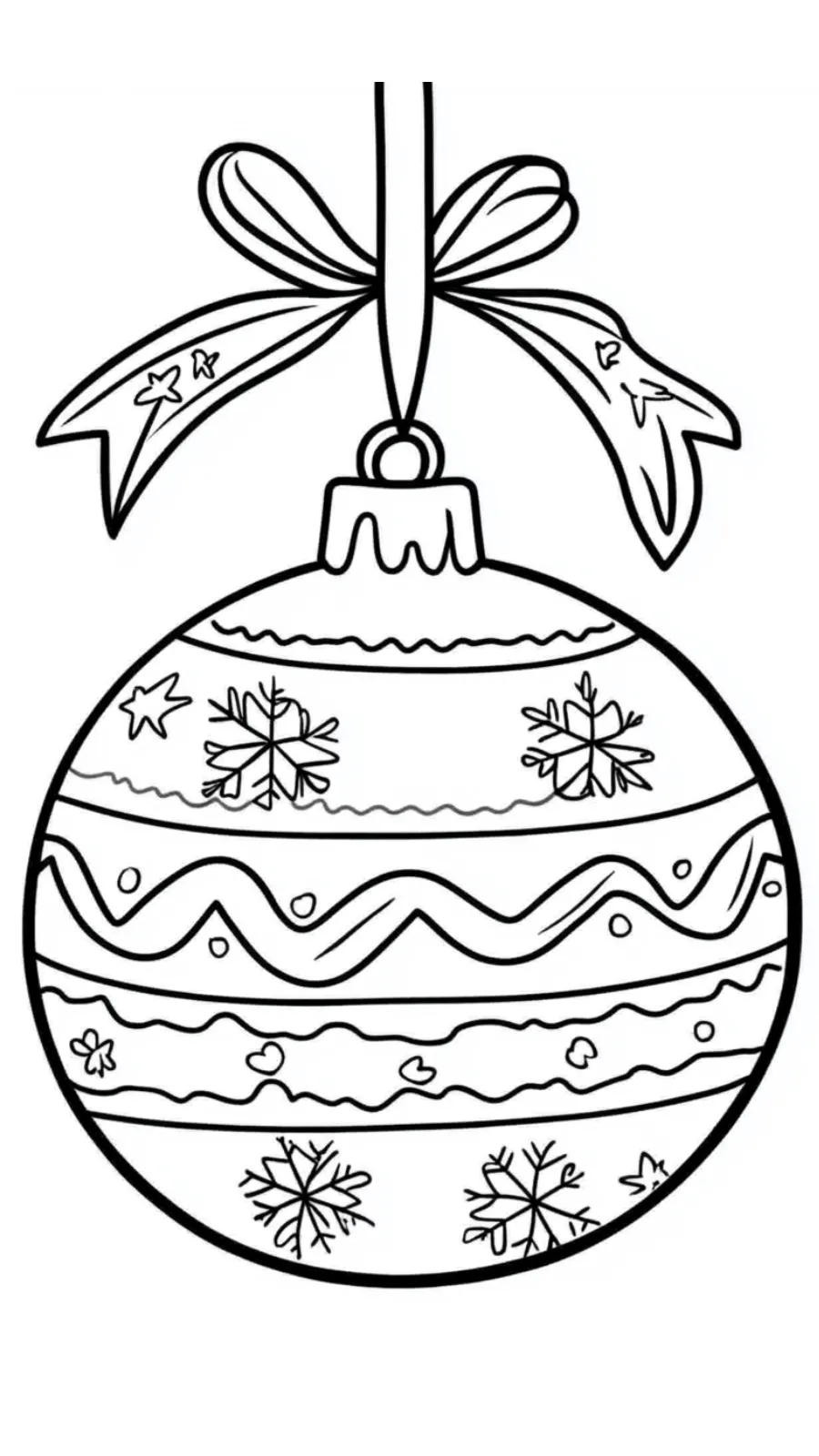 coloriage Boule De Noel de pour enfants