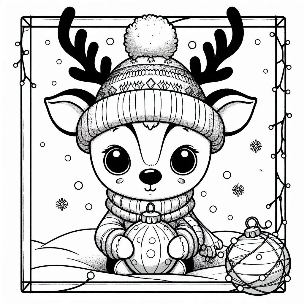 coloriage Boule De Noel pour bebe a imprimer 2