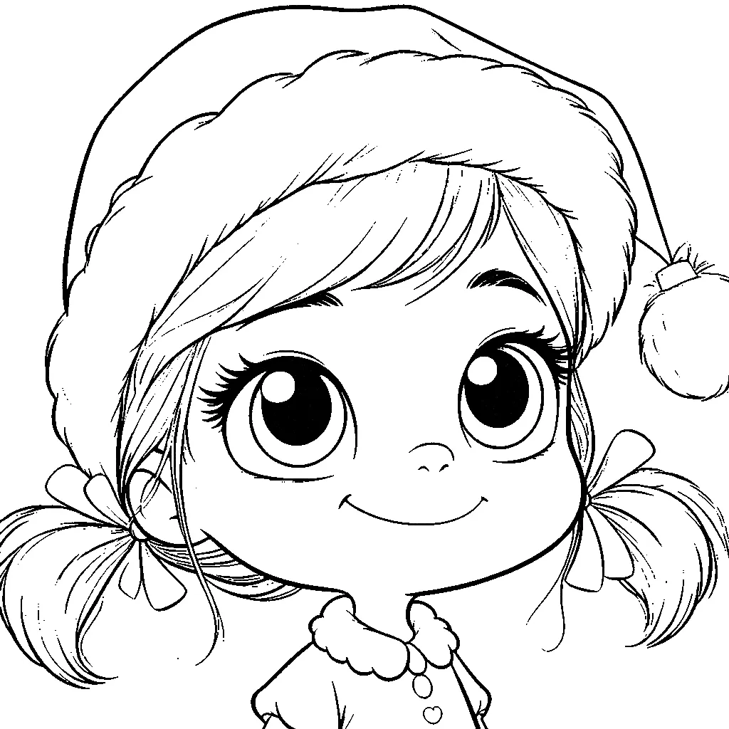 coloriage Cindy Lou gratuit a imprimer