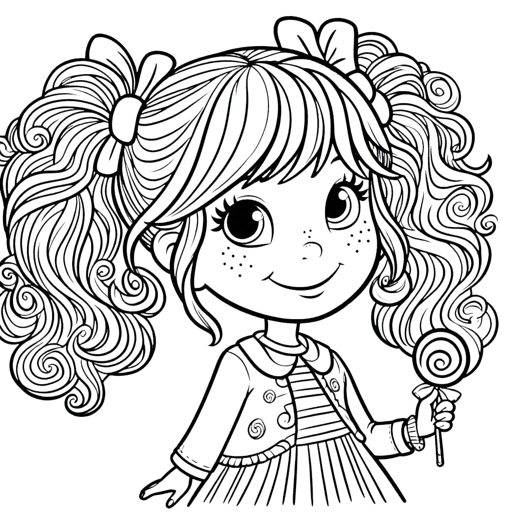 coloriage Cindy Lou gratuit pour enfants