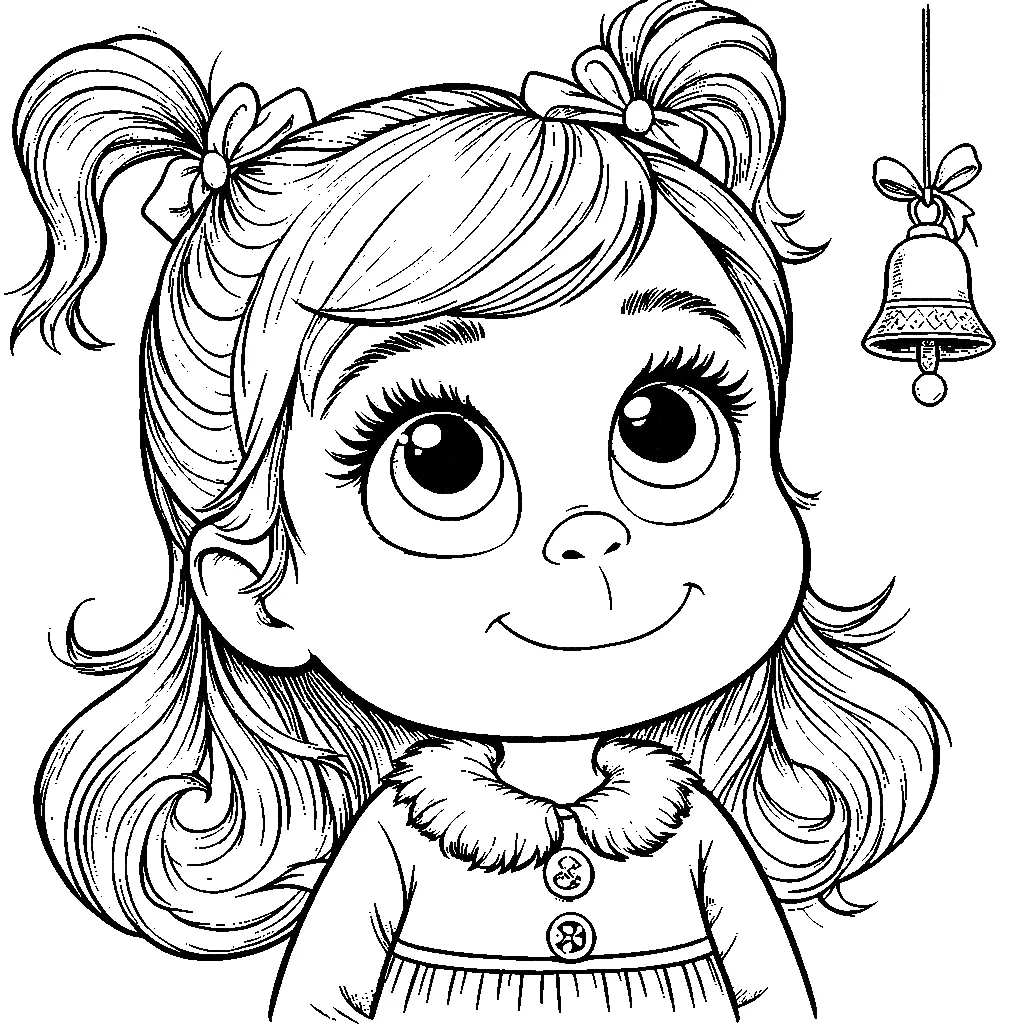 imprimer coloriage Cindy Lou