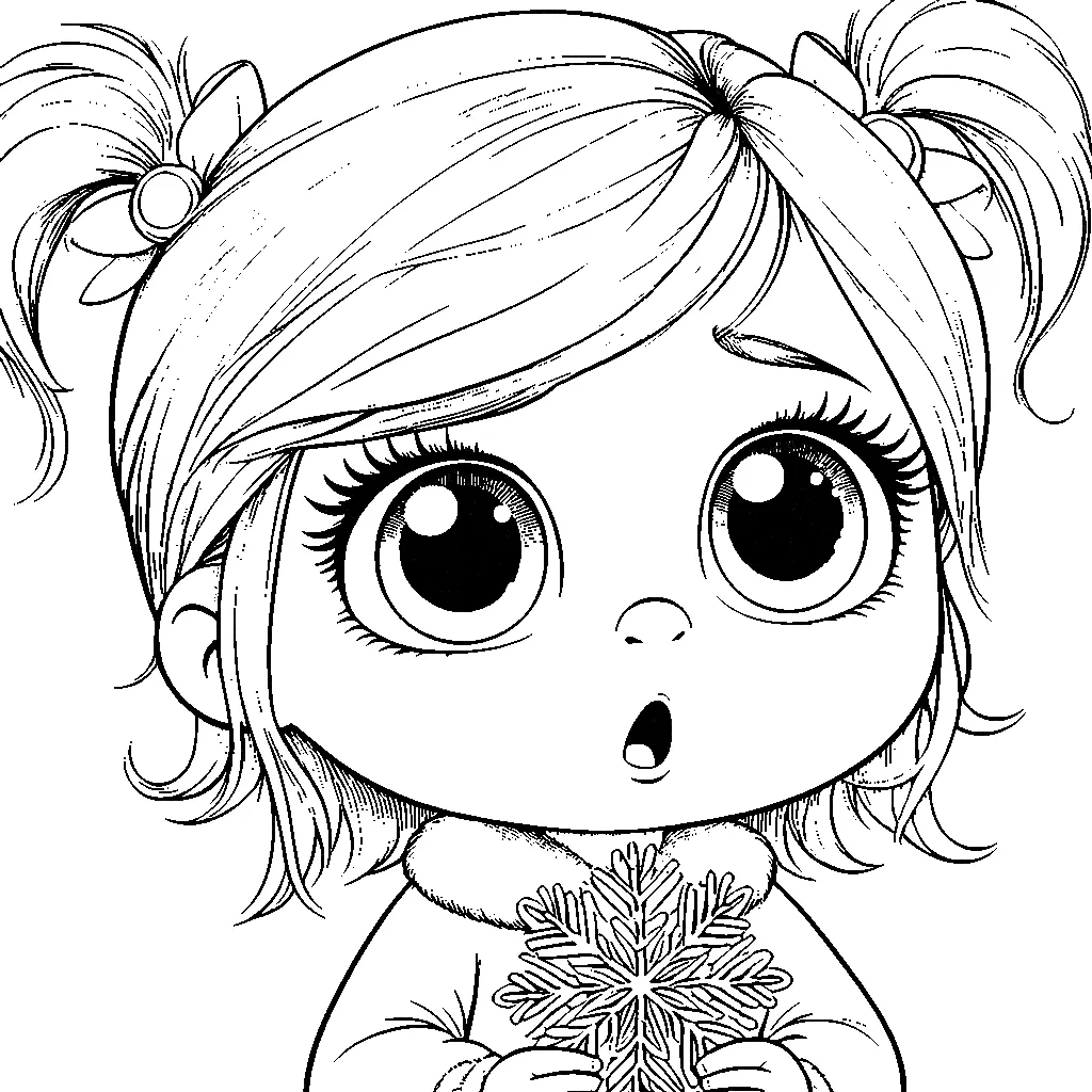 coloriage Cindy Lou à imprimer pdf gratuit