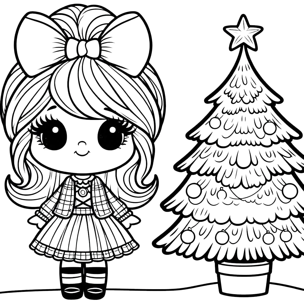 coloriage Cindy Lou à imprimer pour enfants