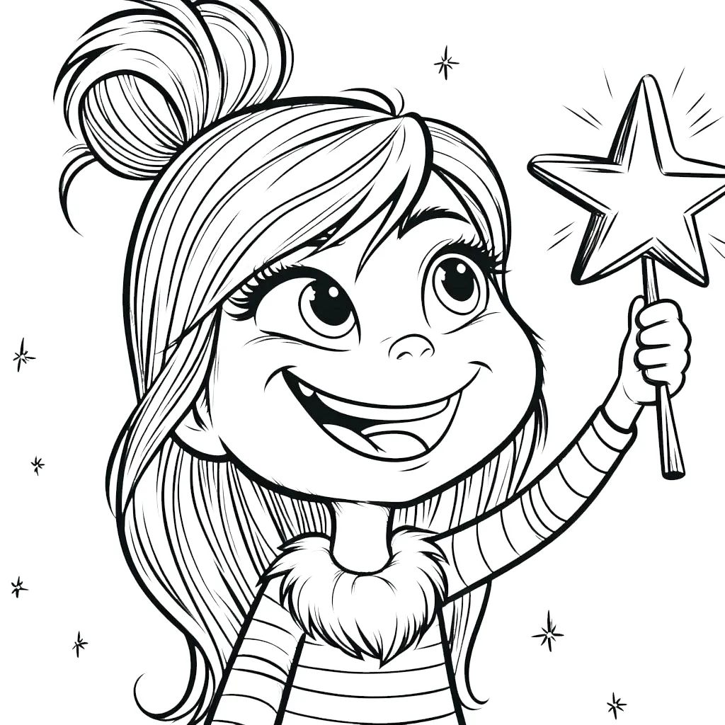 coloriage Cindy Lou a telecharger