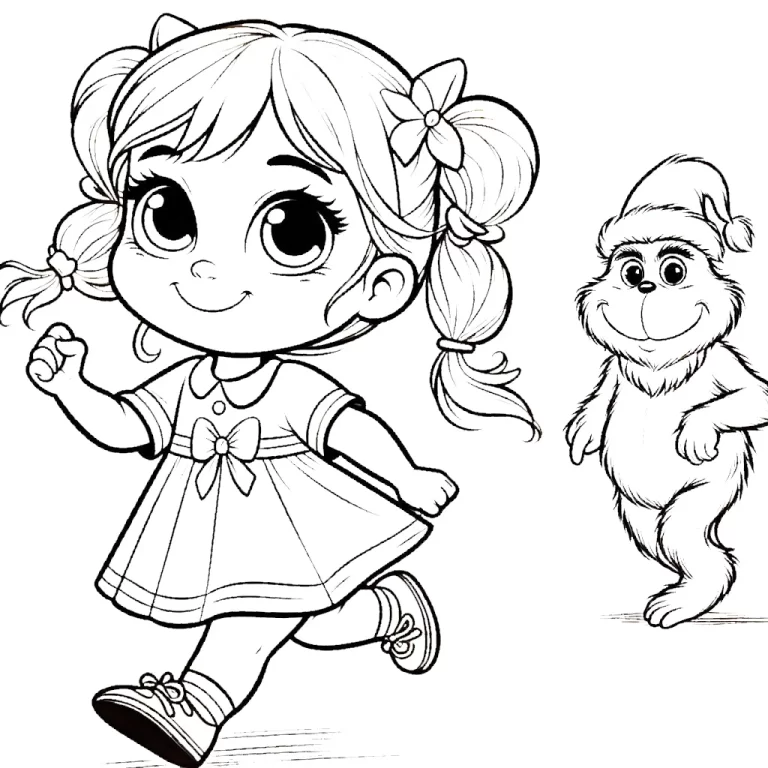 Coloriage Cindy Lou Who