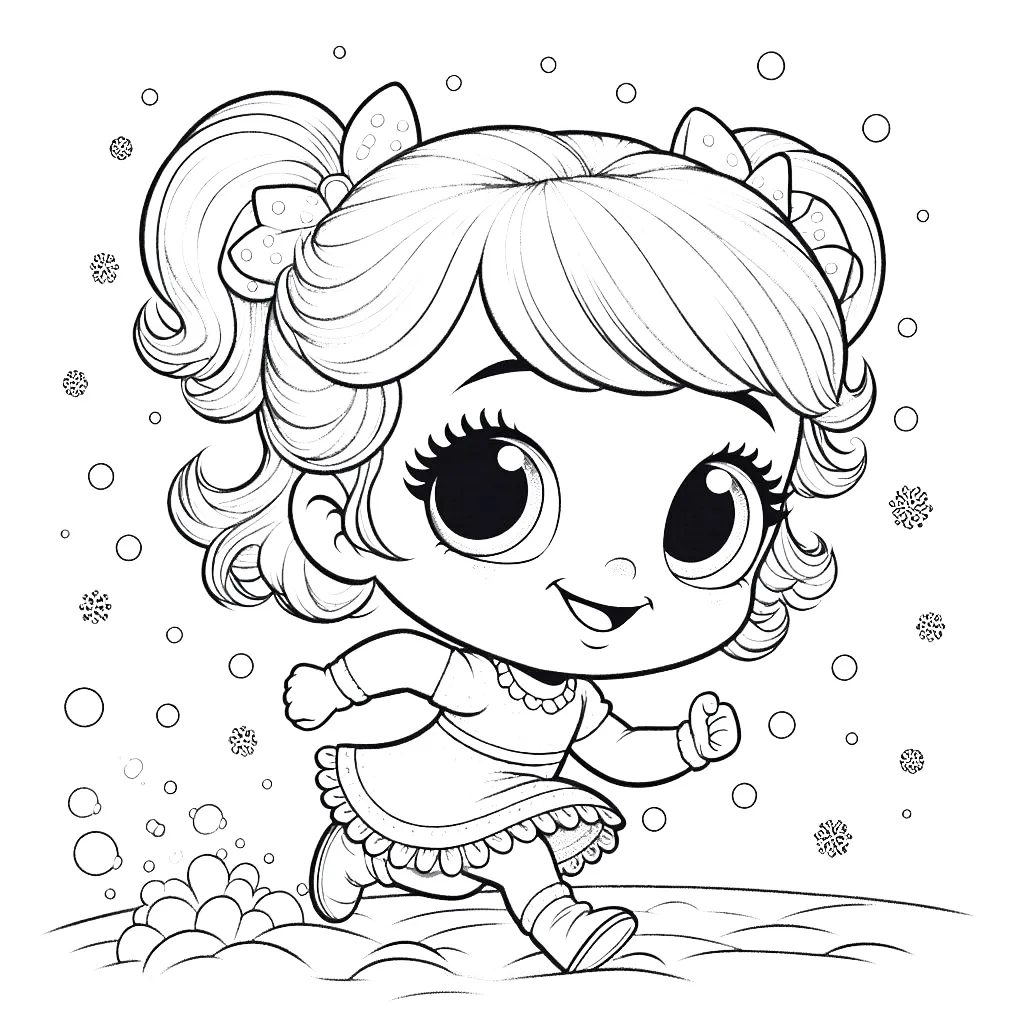 coloriage Cindy Lou à imprimer pour enfant de 12 ans